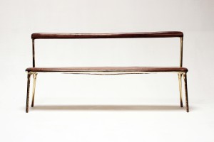 <a href=https://www.galeriegosserez.com/artistes/loellmann-valentin.html>Valentin Loellmann </a> - Brass - Bench with back